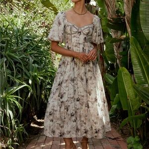 Bohme Floral Print Maxi Dress